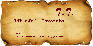 Török Tavaszka névjegykártya